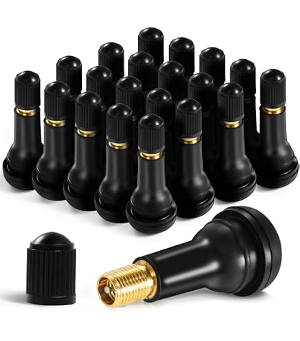 Amazon | TR413 ゴム エア バルブ 100個 セット チューブレス タイヤ