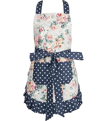 Amazon｜アームボーテ ローブエプロン エレガントベージュ&ブラック