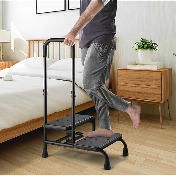Bed Frame Step Stool For Bed For Adults Wooden Step Stool