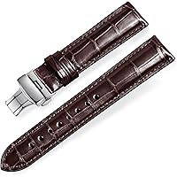 Amazon | Moran(モラン)クロコダイル本革時計ベルト交換ベルト D