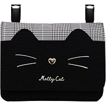 Amazon | 移動ポケット 女の子 ショルダー付き ねこ 猫 抗菌 防臭