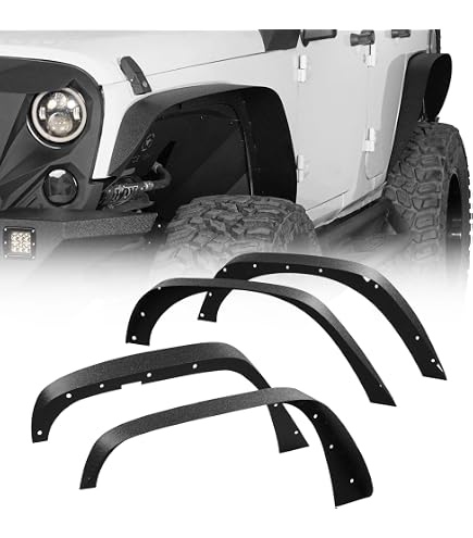 Amazon | KBD ボディキット Jeep Wrangler 2007-2018 4個 フロント 