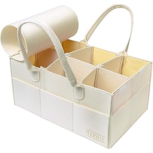 MARNIE おむつストッカー オムツ収納 ベビー用品収納バッグ 多機能 おむつバッグ 折りたたみ 収納 取り外し可能な…