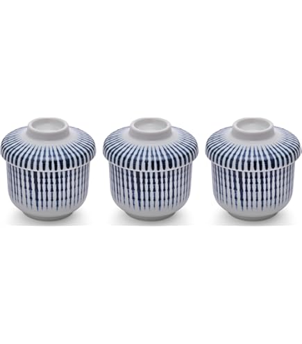 Amazon｜美濃焼 蒸し碗 茶碗蒸し 器 食器セット 5個 クローバー 直径約