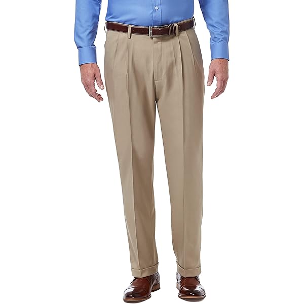 Amazon Essentials Men's Classic-Fit Expandable-Waist Pleated Dress Pant,  Black, 40W x 32L : Amazon.com.au: Clothing, Shoes & Accessories