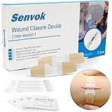 Emergency Wound Closure Device, Zip Stitch Sutures Bandaids Kit 2 Pcs- Repair Wounds Without Stitches, Great for Outdoor Acti