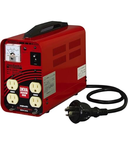 Amazon | ハタヤ (HATAYA) ミニトランスル 降圧型 単相200V→100・115V