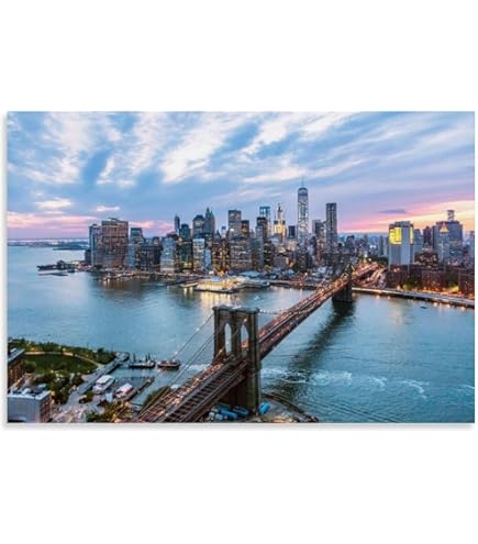 Amazon.co.jp: ブルックリンブリッジ ニューヨーク市 NYC 夜の