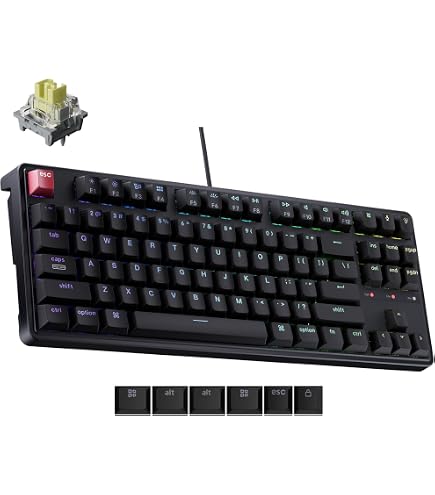 Amazon | Keychron C3 Pro QMK/VIA Custom Mechanical Keyboard, Hot