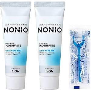 【Amazon.co.jp限定】 NONIO(ノニオ) [医薬部外品] ハミガキ クリアハーブミント セット 130g…