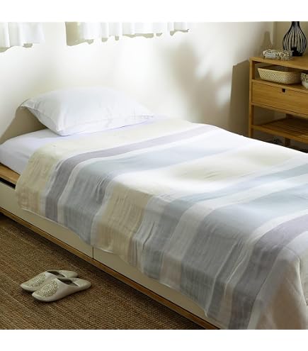 Amazon.co.jp: 無印良品 四重ガーゼケット オフ白 ダブル 180×200cm
