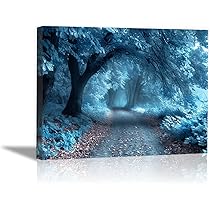 絵画　油絵　原画　風景　メルヘン　ブルー　アート　インテリア　F4 71s2iTQBHTL._UF350,350_QL50_.jpg