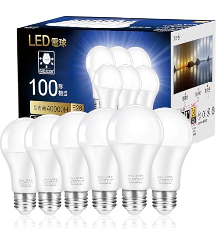 電熱球 100V 60W 6個セット Amazon | LED電球 e26口金 電球 100v 60W形相当 7W 昼白色 700LM