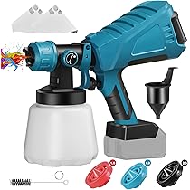 電動式 スプレーガン コードレス マキタ18Vバッテリーを対応 油性水性塗料 Amazon | コードレススプレーガン 【新登場強化版】充電式 電動