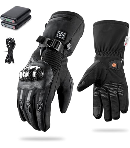 ヒートマスター　電熱機能付きレザーグローブ 黒 HEATMASTER Heat Master ヒートマスター バイク用 12Vヒート