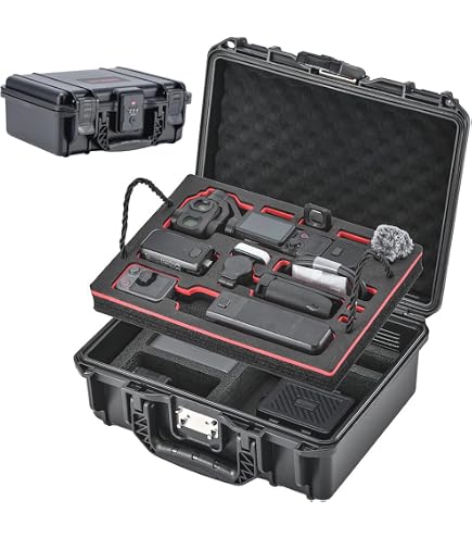 Amazon | 防水ケース【For DJI Osmo Pocket 4P専用】ハードケース 二層