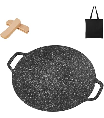 Amazon.co.jp: Quxxuol 鋳鉄グリルパン 鉄板 キャンプ 焼肉プレート 魚