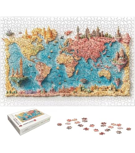 Amazon.co.jp: 3000ピース ジグソーパズル Clementoni 世界地図