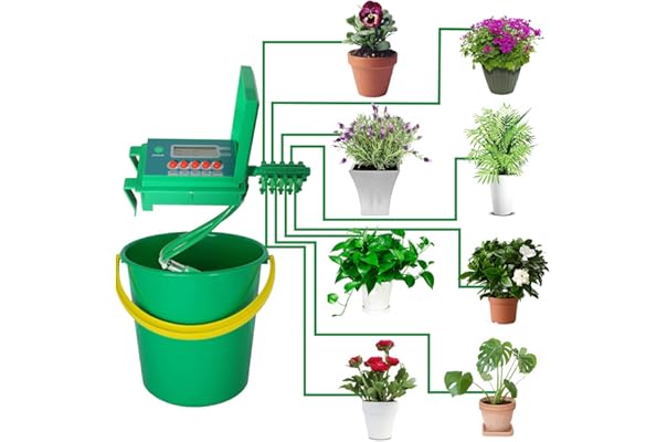 市場 自動散水タイマー 室内 自動水やりシステム ガーデニング 不在時 散水間隔 出張 盆栽 散水時間 家庭菜園 留守 簡単設定 旅行