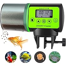 Auto Feeder 自動給餌器 Amazon | BlueFire 自動給餌器 魚 餌やり器 360°回転 定時