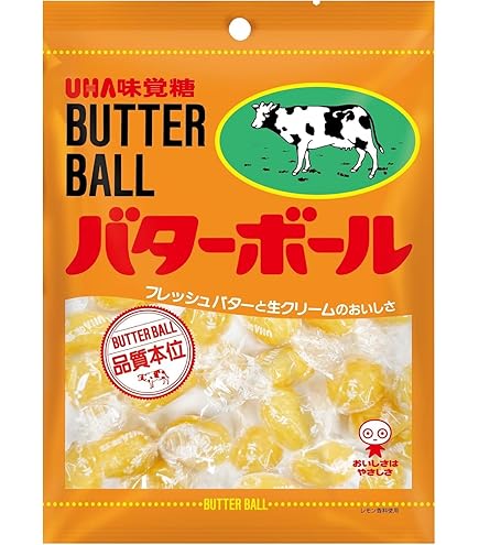 Amazon.co.jp: UHA味覚糖 バターボール 104g×6袋 : 食品・飲料・お酒