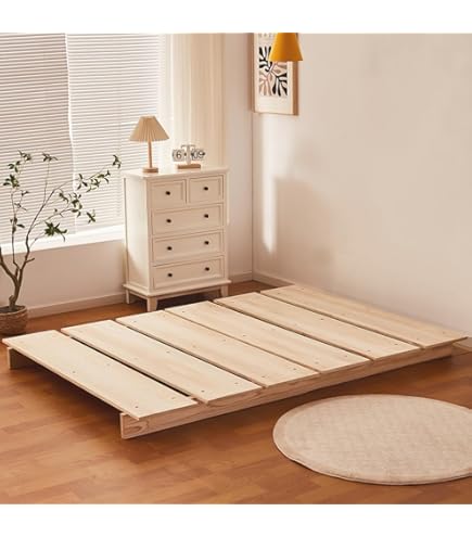 シンプル木製シングルベッドフレーム Amazon｜森風ShinrinKaze シングルベッド ロータイプ 天然木製