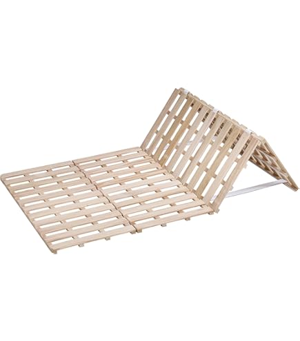 Amazon｜すのこベッド 折りたたみ 天然桐 四つ折り ベッドフレーム