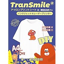 アイロンプリントシート7枚 Amazon.co.jp: TranSmile 布用貼って剝がせる用紙 A4 7枚 7色 弱