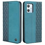 CASAFUNY 用のMotorola モトローラ Moto g64 5G / Moto g64y 5G ケース 手帳型 おしゃれ 向けの モトg64 / g64y ケース 手帳型 耐衝撃 本革 PUレザー TPUソフト カバー シンプル 手作り 財布型 カードポケット付き 軽量 スマホケース スタンド機能付き カード収納 マグネット開閉 落汗や指紋防止 擦り傷防止[6.5インチ]グリーン