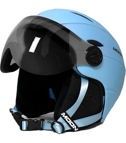 Amazon | 2-in-1バイザースキースノーボードヘルメット取り外し可能な