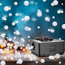 Amazon | スモーク・バブル・マシン, 2 in 1 スモークバブルメーカー