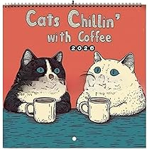 Amazon | 猫 カレンダー 2025 壁掛け、かわいい猫カレンダー