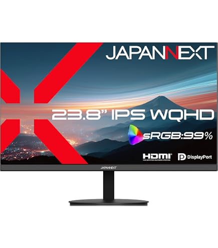 Amazon.co.jp: JAPANNEXT 23.8インチ IPSパネル搭載 WQHD(2560×1440