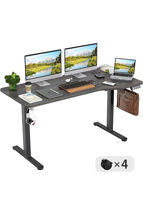 Amazon | Sunon 昇降デスク 電動 昇降式デスク スタンディングデスク