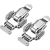 uxcell トグルラッチ パッチン錠 掛け金 キャッチ クランプ 長さ68mm 201ステンレス鋼 スプリングロード 2個入り