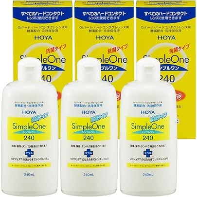Amazon | シンプルワン240ml×12本 | Hoya | 洗浄・保存液