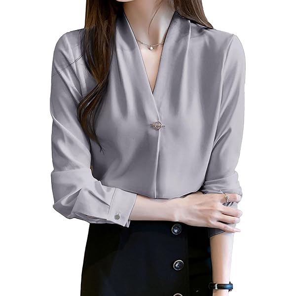 Amazon | [ノーリーズ ソフィー] ジョーゼットパイピングVネック