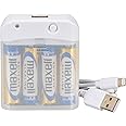 オーム電機 AudioComm モバイルバッテリー 乾電池式 ライトニング端子用 単3形乾電池4本 ホワイト MAV-LR03L-W 01-7161 OHM