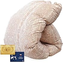 Amazon｜羽毛布団 シングル 冬 日本製 増量1.2kg ロイヤル