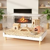 Amazon | 【MCHNHUA】ハイタイプ 折りたたみ式 ハムスターケージ 大型
