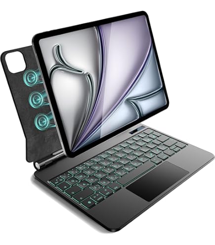 CSZZACME 磁気キーボードケース　iPad pro M4 M5 11インチ Amazon.com: for iPad Pro 11 inch M5 2025 & M4 2024 case with
