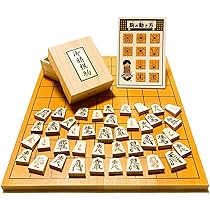 Amazon | 将棋セット 新桂5号折将棋盤と天童木製将棋駒【鈴花堂 