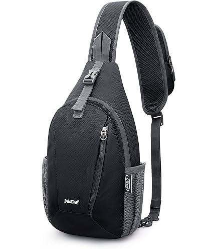 Innturt Nylon Sling Bag - Waterproof Chest Messenger Backpack For Hiking, Travel & Cycling (Black/Yellow) - View #2