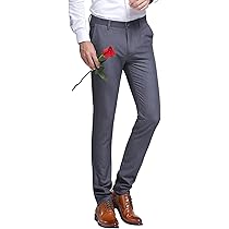 Amazon | [HeiKi] ビジネススラックス スリム ピンストライプ系