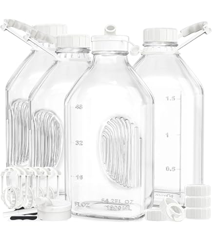 Amazon | ガラス製牛乳ビン用キャップ 48mm 48mm ホワイト | Radiant