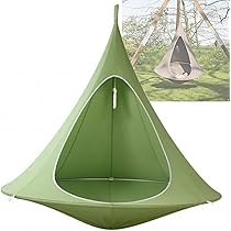 【最終値下げ】ハンモック Amazon.co.jp: ハンモックチェア コニカル UFO 吊り下げ