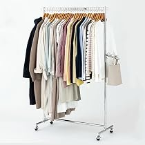 Amazon｜ドウシシャ ハンガーラック 頑丈 シングル 全体耐荷重85kg