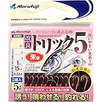 Amazon | マルフジ(Marufuji) P-553 改良トリック5 夜光留 2組入 針3号