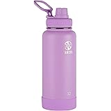 Takeya Actives Insulated Stainless Steel Water Bottle with Spout Lid, 32 Ounce, Lilac