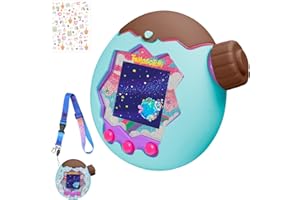 【New Upgrade】For Tamagotchi Paradise(たまごっちパラダイス) 専用ケース【Srelirly】通信に対応 保護カバー 耐衝撃 落下防止 防汚 防水 指紋防止 全面保護ケース 紛失防止ストラップ付き (ミントチョコ Mint Chocolate/ダイヤルカバー)